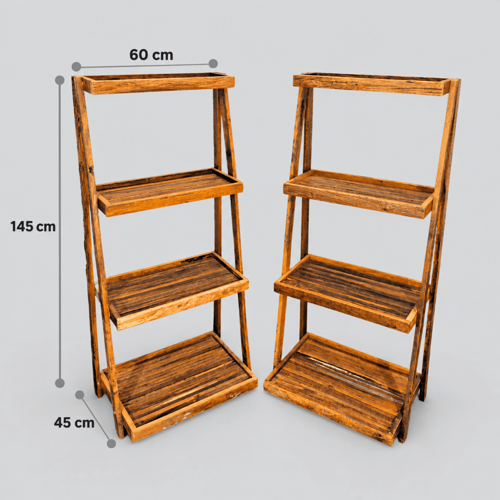 Estantes Rusticas com Medidas