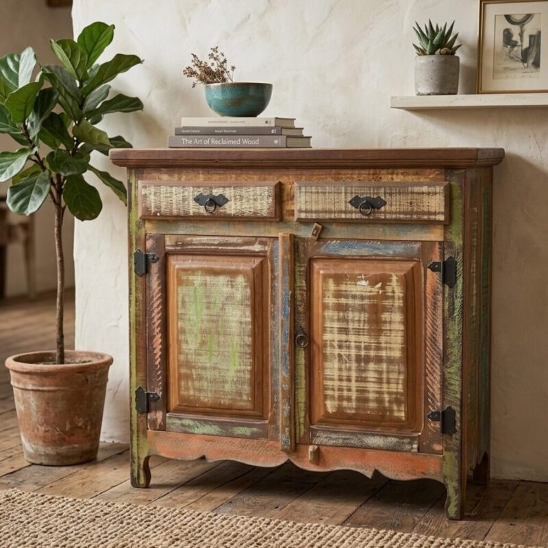 BUFFET ARCAZ RUSTICO COLOR 2 PORTAS E 2 GAVETAS 0,90M - DE 2.109,00 POR 1.438,00 OU 12X 143,80 - SKU 119736