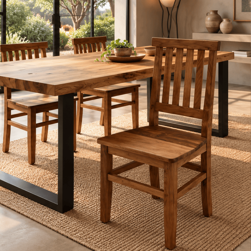 CADEIRA ESTAÇÃO FECHADA MISTA NATURAL 0,39M - DE 389,00 POR 244,00 - SKU 127389
