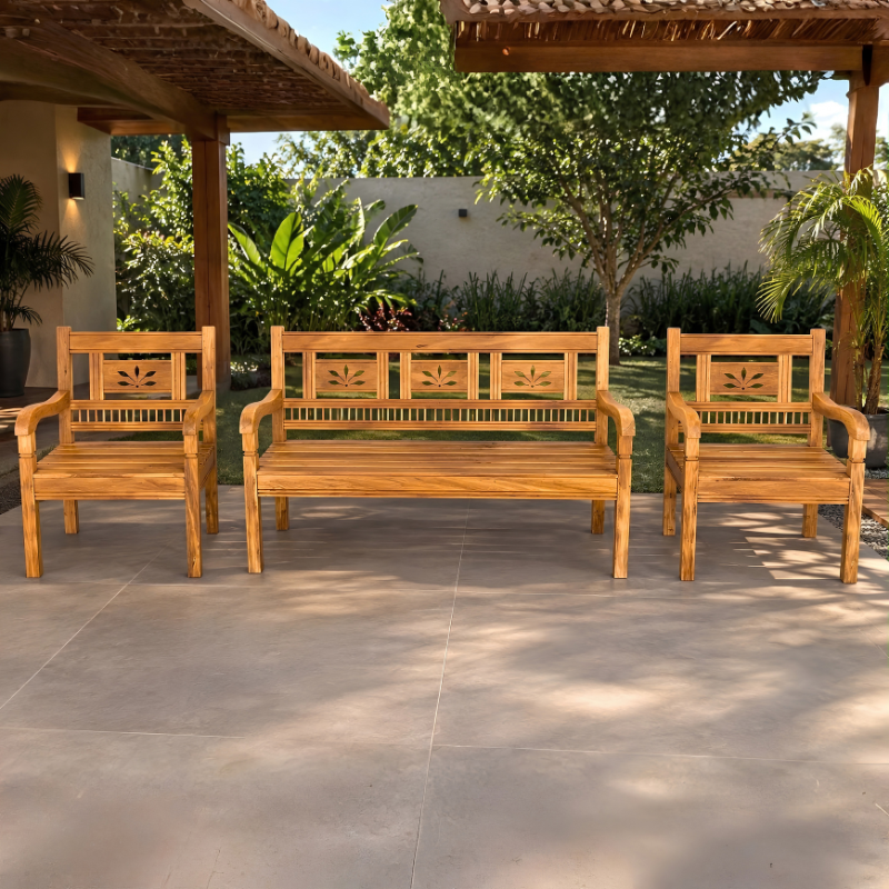 CONJUNTO BANCO APARELHADO PALITO 1 SOFÁ 3 LUGARES + 2 POLTRONAS - DE 4.057,00 POR 2.690,00 OU 12X DE 269,00 - SKU 127439_127440