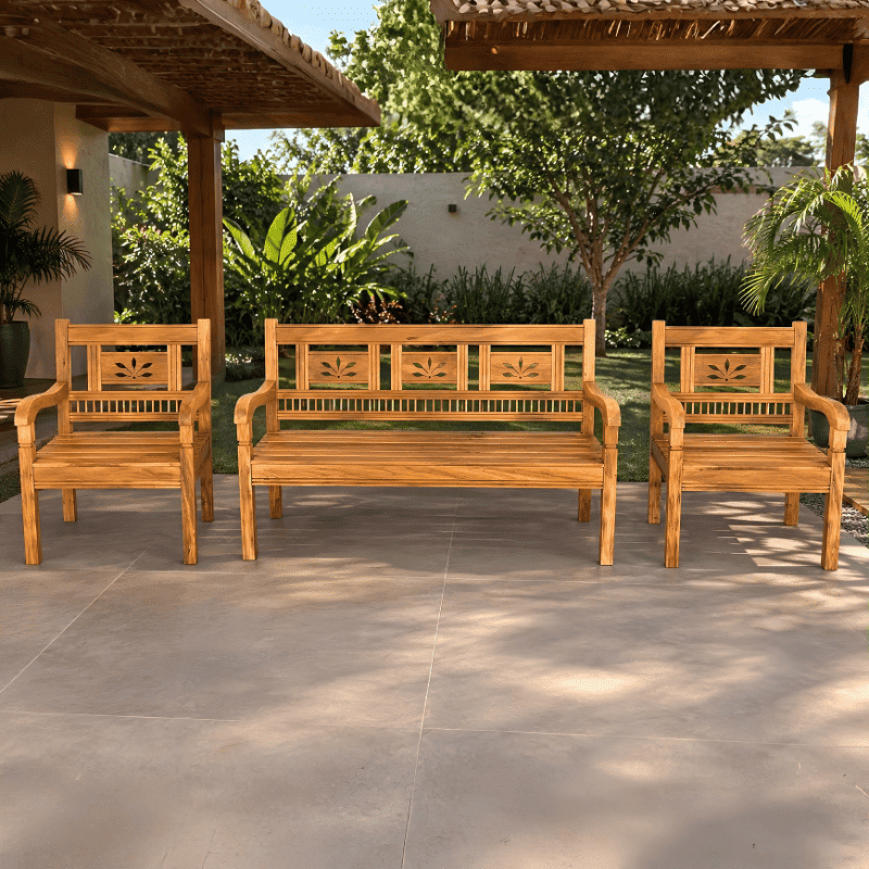 CONJUNTO BANCO APARELHADO PALITO 1 SOFÁ 3 LUGARES + 2 POLTRONAS - DE 4.057,00 POR 2.690,00 OU 12X DE 269,00 - SKU 127439_127440