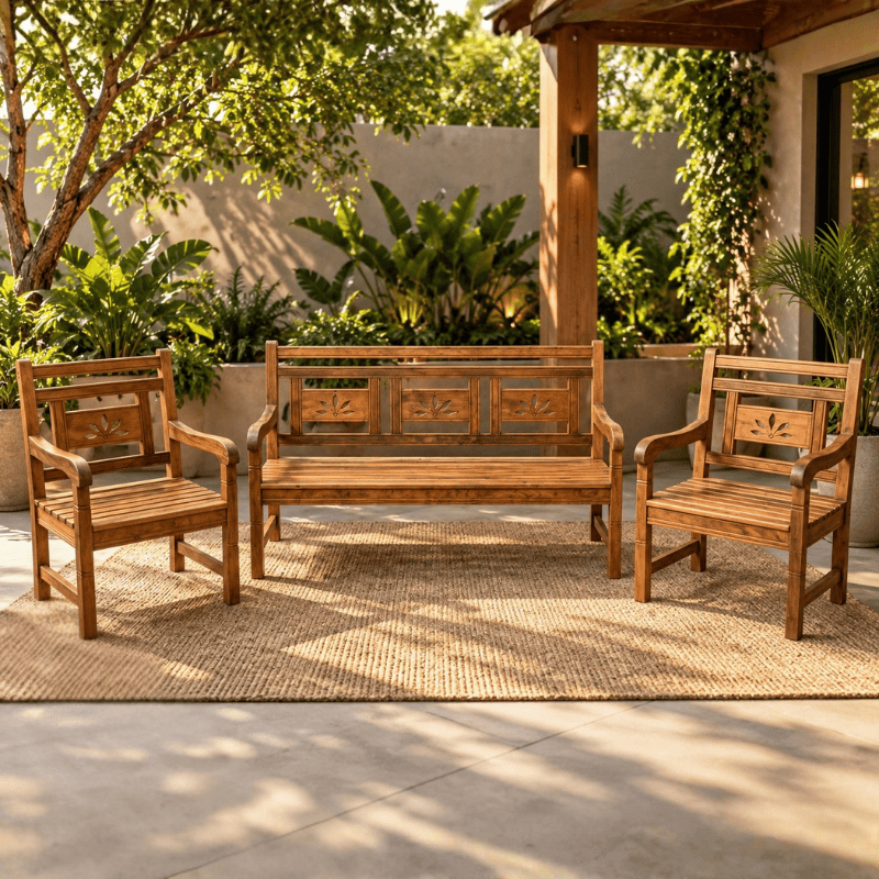 CONJUNTO BANCO FLOR MISTO 1 SOFÁ 3 LUGARES + 2 POLTRONAS - DE 2.887,00 POR 1.872,00 OU 12X DE 187,20 - SKU 127150_127151