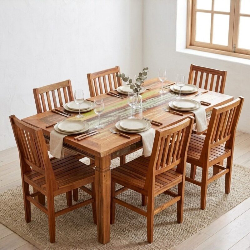MESA JANTAR PREMIUM MISTA COLOR 1,80 X 0,80M - DE 2.349,00 POR 1.609,00 OU 12X 160,90- SKU 126433