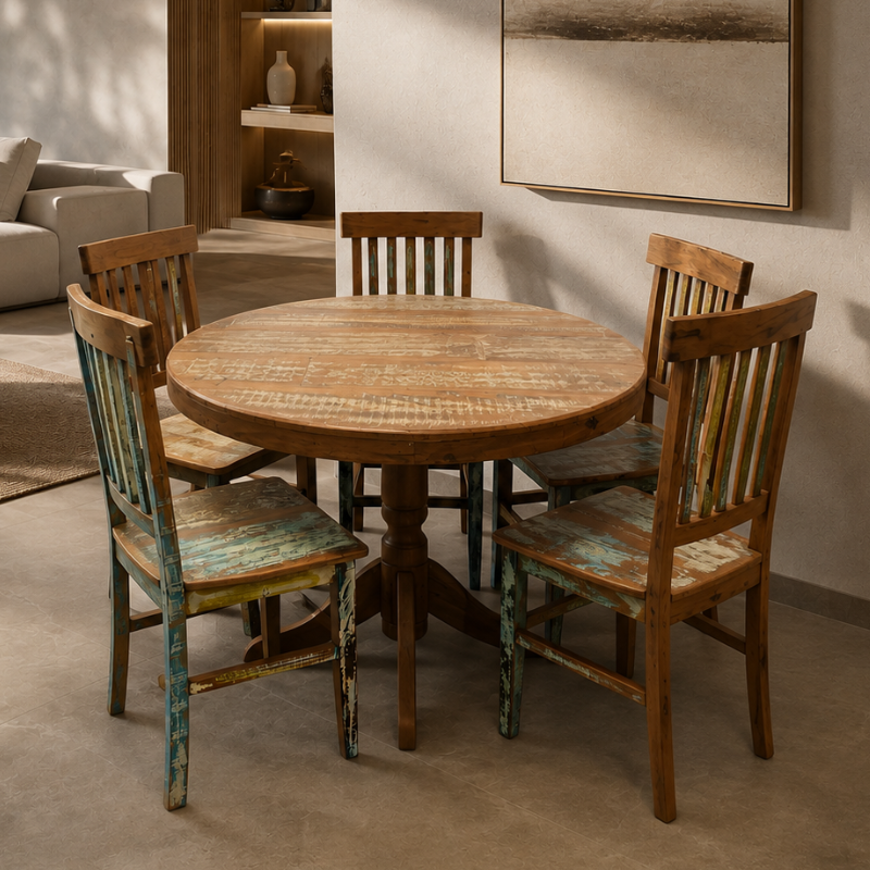 MESA JANTAR RED. PE TORNEADO CL 1,20M - DE 3.489,00 POR 2.478,00 OU 12X DE 247,80 - SKU 126603