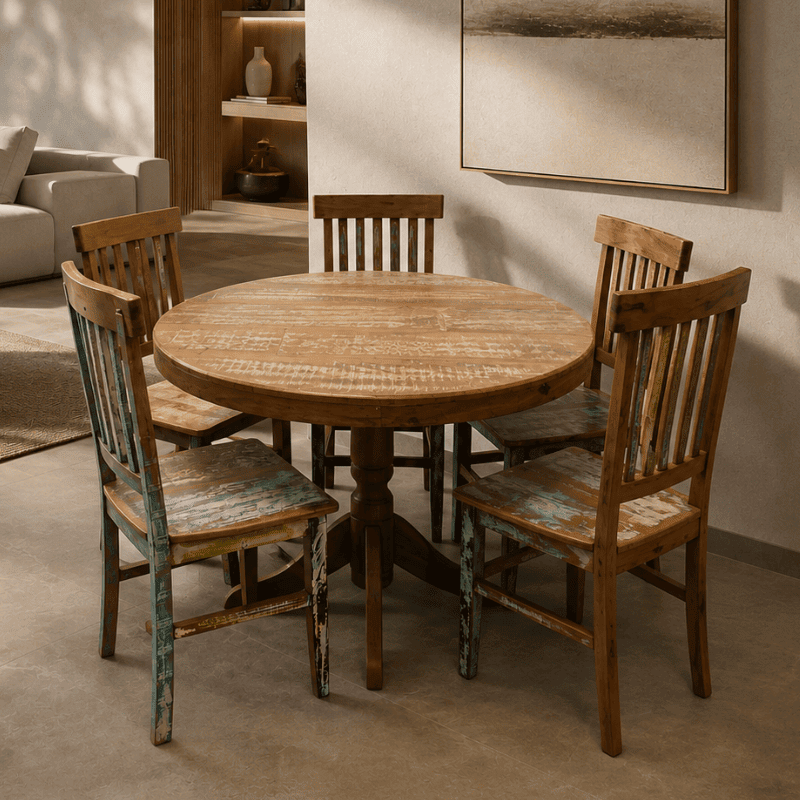 MESA JANTAR RED. PE TORNEADO CL 1,20M - DE 3.489,00 POR 2.478,00 OU 12X DE 247,80 - SKU 126603